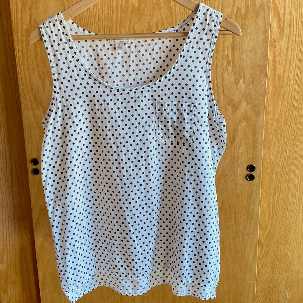 GAP Cotton polka dot tank top